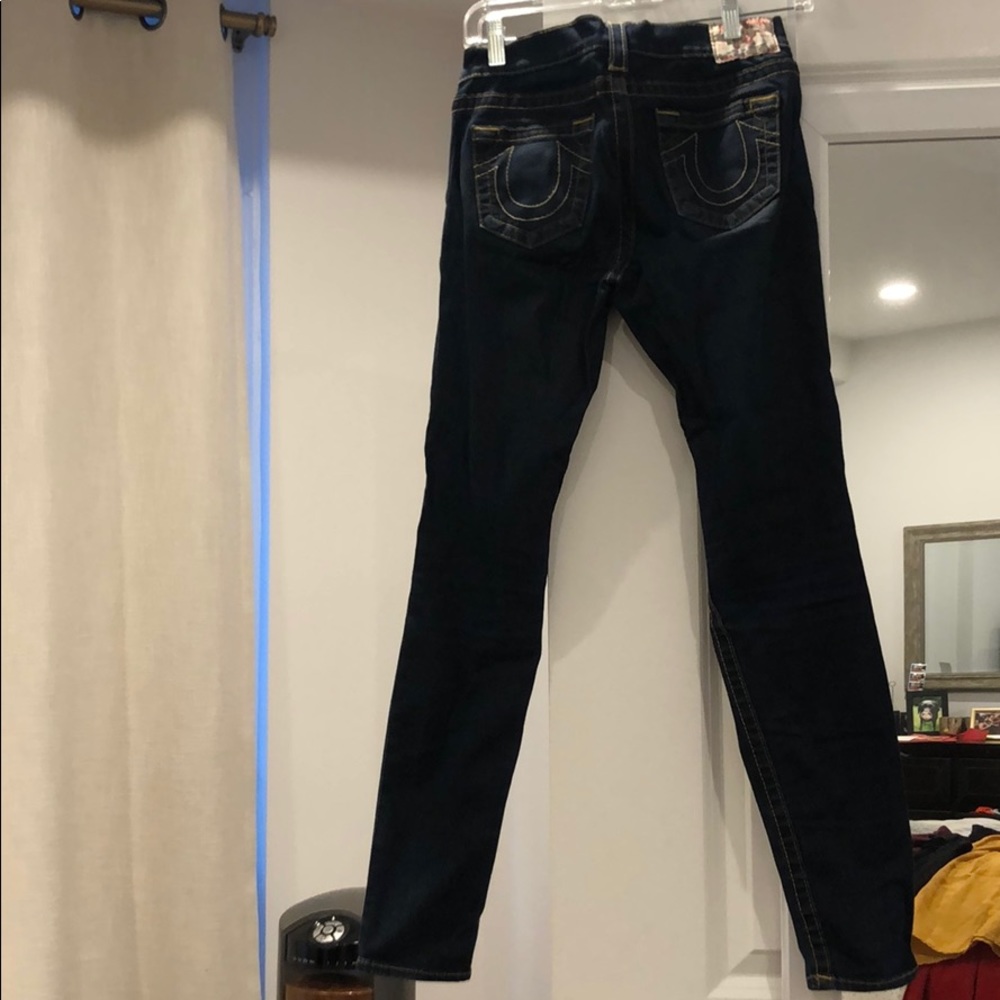 True religion straight leg skinny jeans